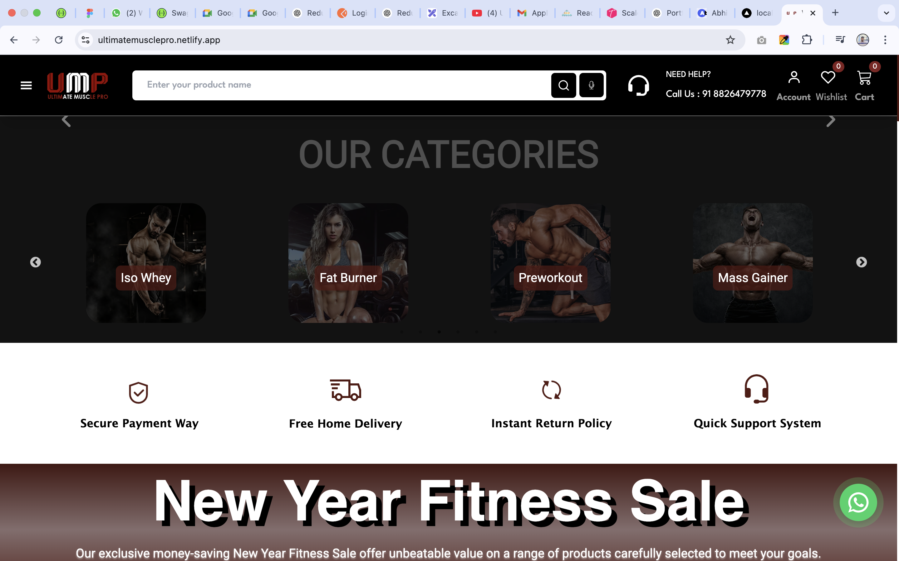 Ultimate Muscle Pro Website
